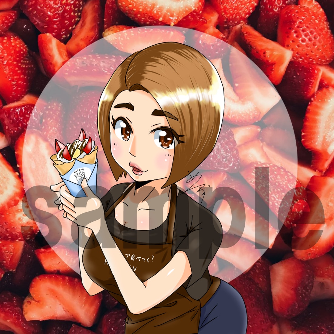 SNSのアイコン作成／イラスト描きます 似顔絵やオリキャラを描きます！ イメージ3