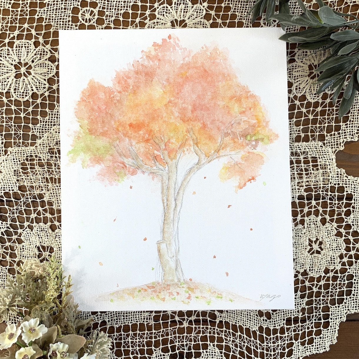 透明水彩で優しい花の絵を描きます 〜オーダーメイドの水彩画を、ご自宅やプレゼント用に〜 イメージ10
