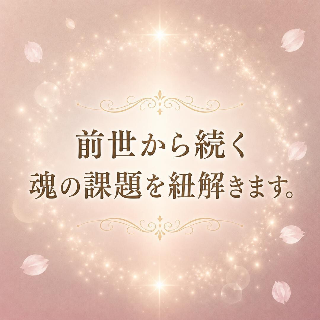 前世｜今世に持ち越した課題と未来を見透します 前世から続くテーマと現実を変える鍵を読み解きます イメージ3