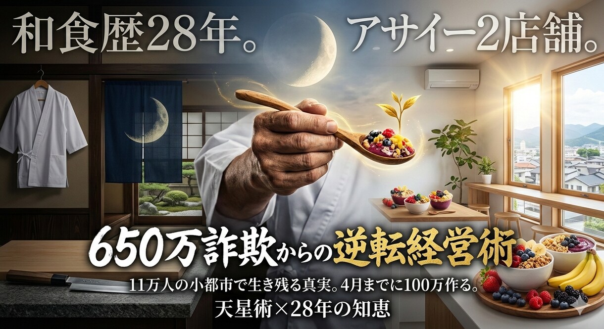 3店舗営む店主が650万詐欺からの逆転経営術ます 11万人の街で650万詐欺からの「逆転経営術」 イメージ1