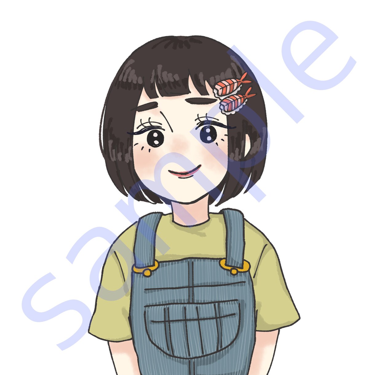 ゆるい女の子のアイコン描きます かわいいアイコンでSNSしませんか？？ イメージ8