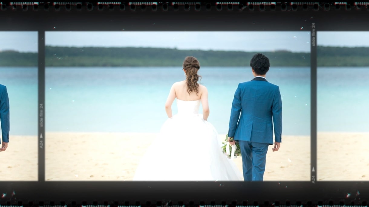 結婚式のプロフィール動画お洒落に作ります 今大人気なレトロなフィルムでお洒落に仕上げます！ イメージ3