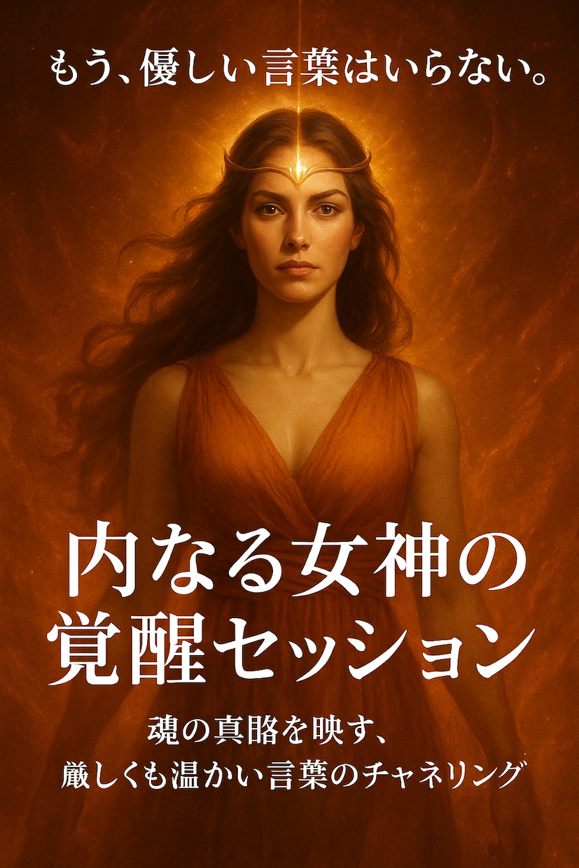 あなたの中の女神を呼び覚まします もう甘い癒しは要らない。本気で変わりたい人だけ来て下さい。 イメージ1