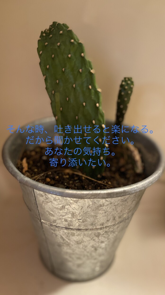 あなたのしんどい思いを聞きます どうしようもなくしんどいを吐き出して、自分を大切にしませんか イメージ3
