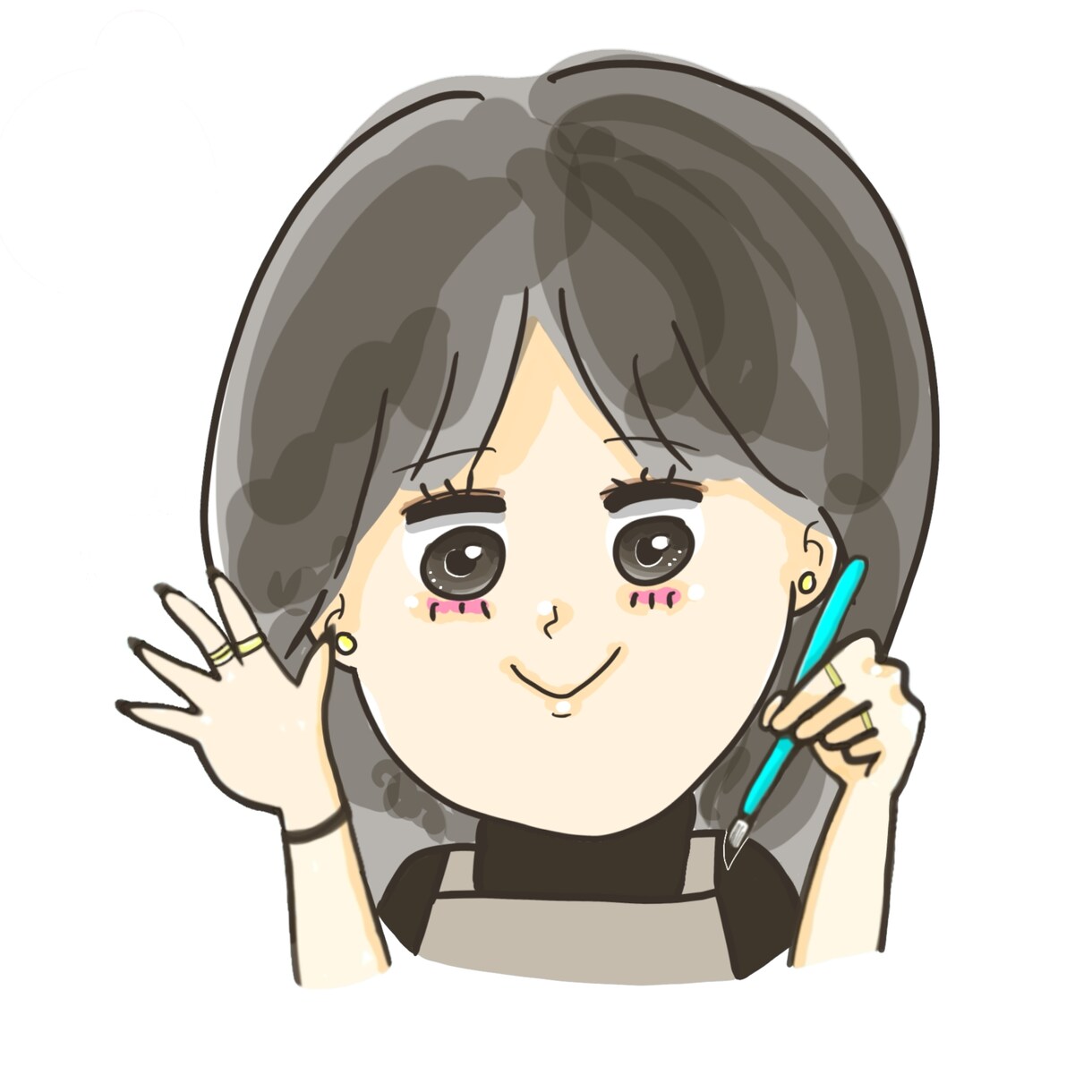 お店オーナー向け似顔絵アイコン作成します ゆるくて親しみやすいSNS用アイコン イメージ8
