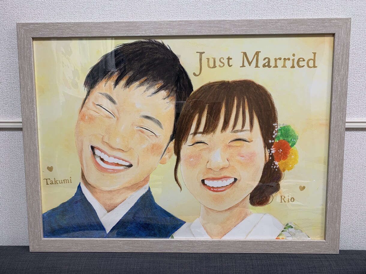 やさしい手描きタッチで似顔絵をお作りします 思い出の一瞬を、やさしい色と表情で形にします。 イメージ3