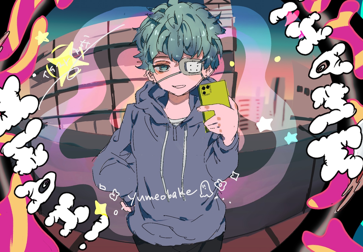 背景全込みでイラスト関係描きます 修正10回可能/動画サムネイル／企画イラストなどに イメージ9