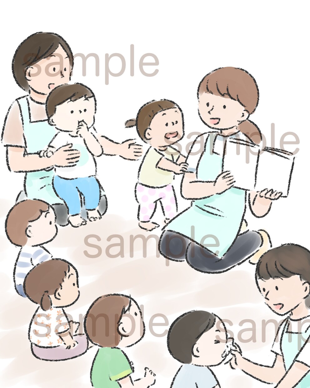 現役保育士が保育福祉系の手描き風イラスト描きます 商用利用OK！YouTubeやSNSにも イメージ8