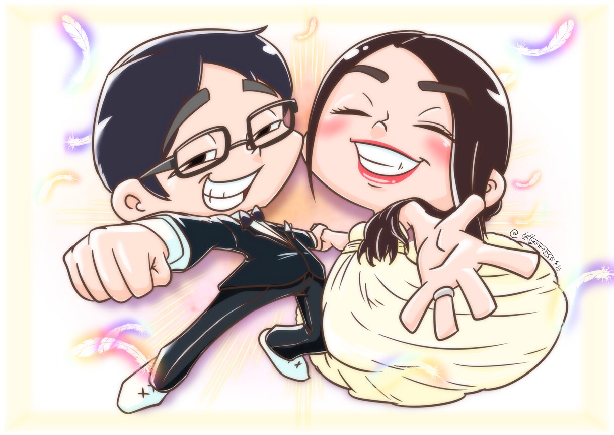 あなたの夢を叶えるウェルカムボード描きます 顔写真を写しただけのようなウェルカムボードは描きません イメージ6