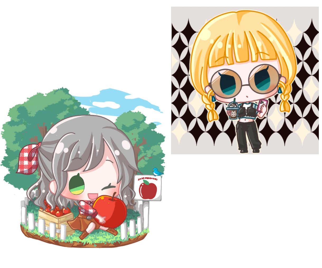 可愛いデフォルメイラストキャラ描きます アイコン、配信、動画等や商用可能なのでグッズにも！ イメージ7