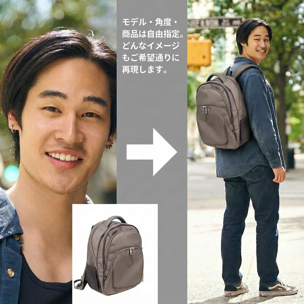 AIで“理想のビジュアル”を作ります 商品・モデル・ロゴ・動画・世界観まで自由自在へ イメージ3