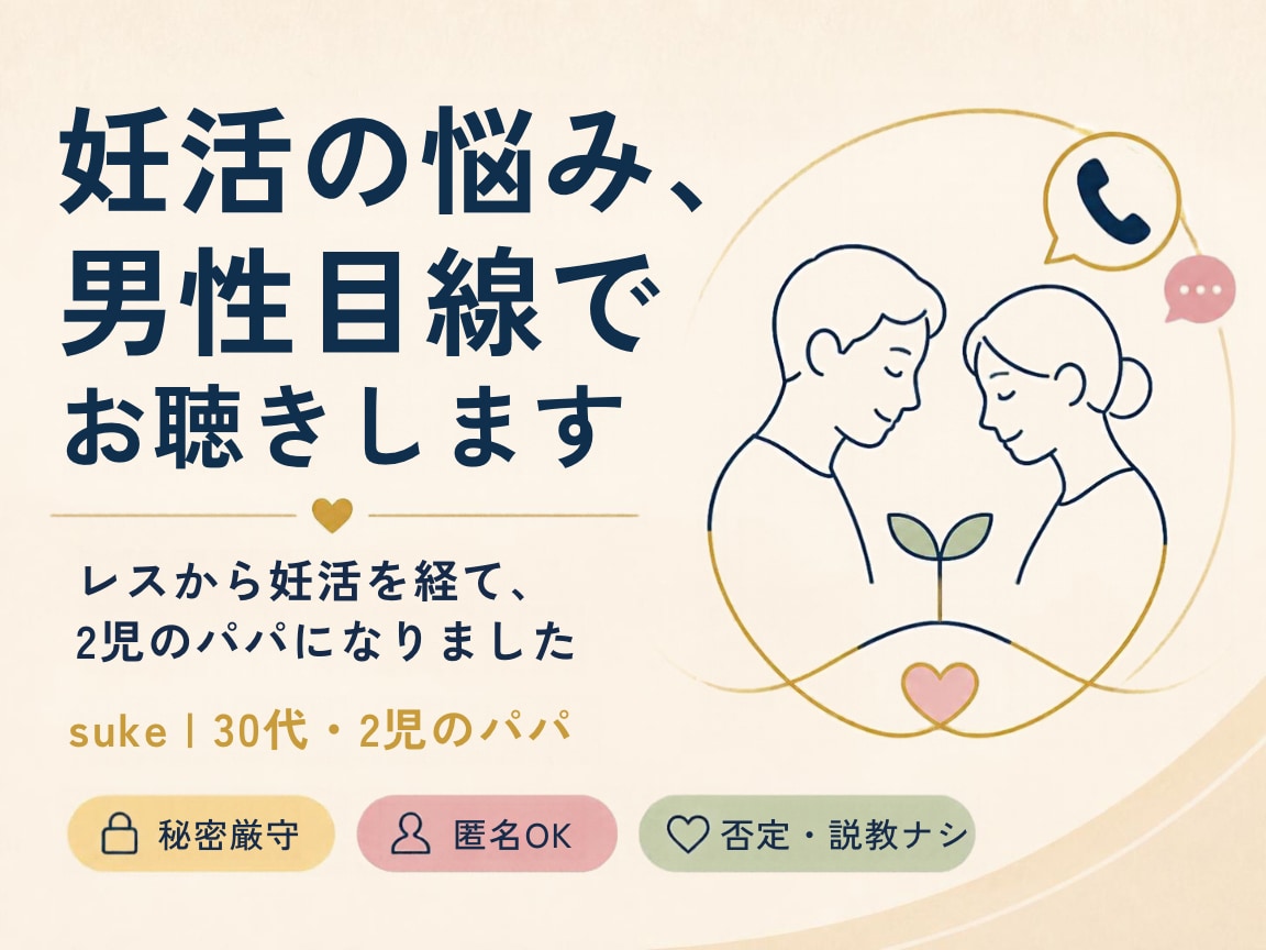 最安値｜性の悩み、妊活、愚痴をお聞きします 妊活も性の悩みも、本音で話そう イメージ1