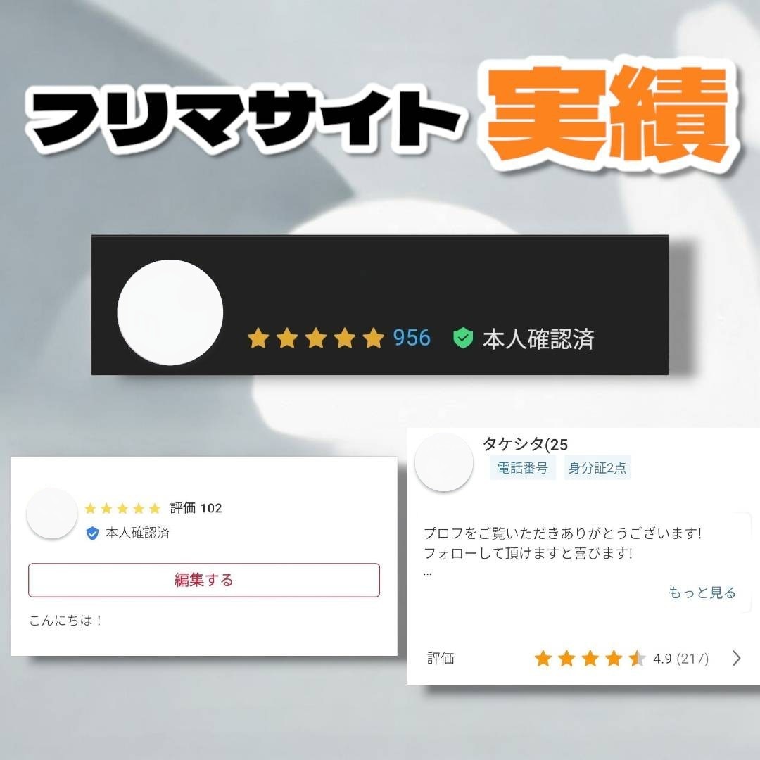 初回枚数制限無し！画像を切抜き等します 様々なフリマサイト経験あり！目を引く商品に画像編集します！ イメージ2