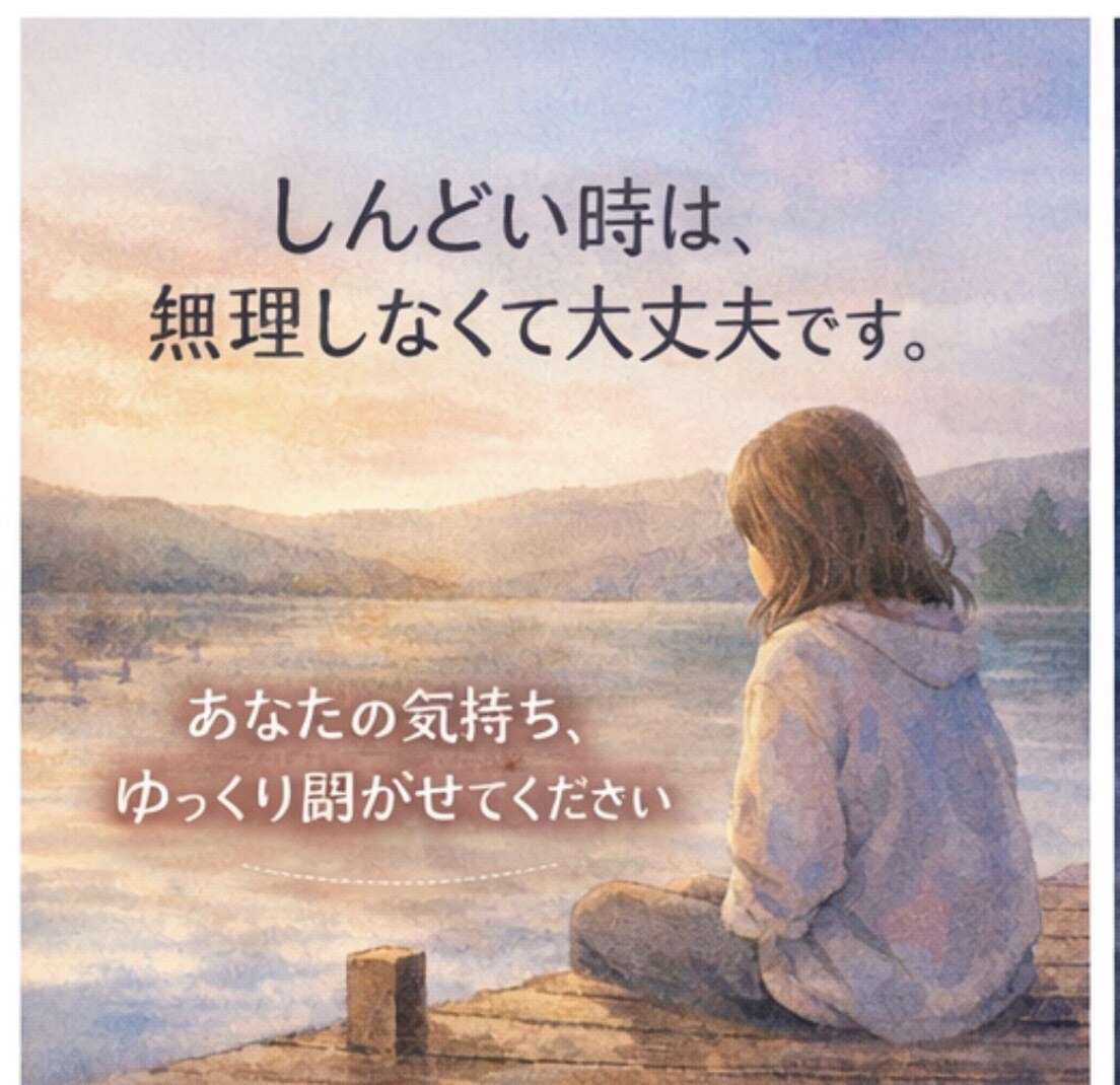 しんどい気持ち、誰にも言えない悩みお話聞きます 精神的にしんどい方も安心してお話ください◎否定しません イメージ2