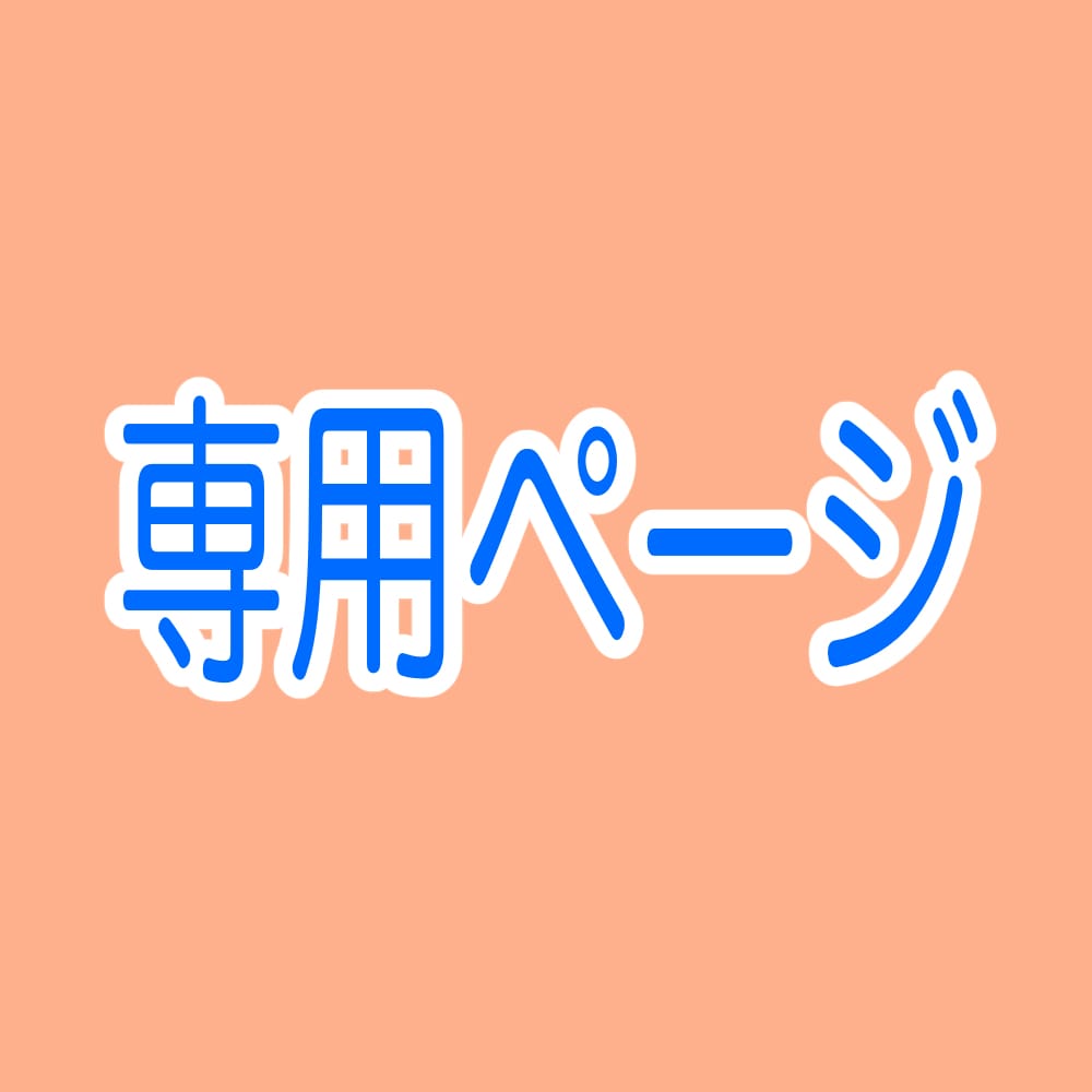 専用ページになります こちらは、特定の方の専用ページです イメージ1