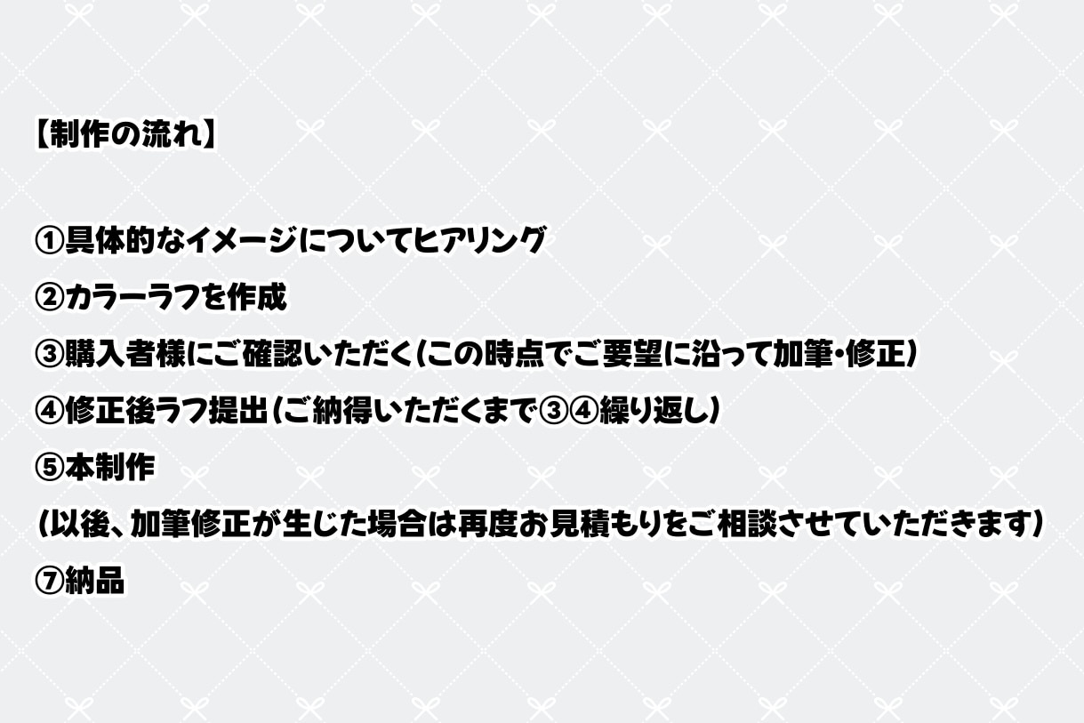 VTuber、TRPG等の立ち絵制作いたします キャラデザ・差分・パーツ分けも対応可能です！ イメージ5