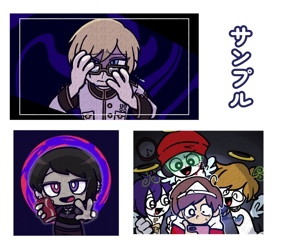 カートゥーン風のポップで目を惹くイラスト描きます 【商用利用OK！】TRPG、配信に使うイラストが必要な方へ イメージ5