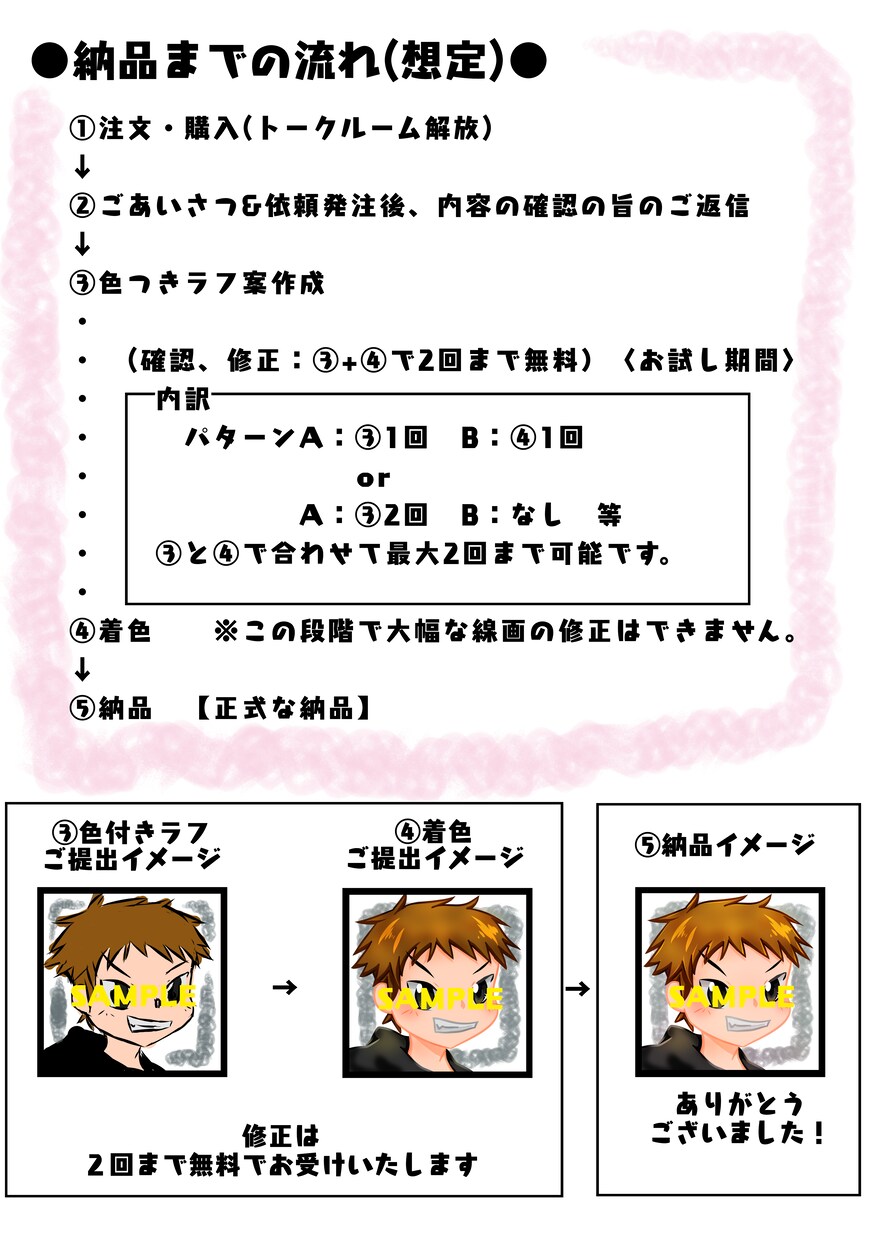 お試し価格：アイコンイラスト2点をかきます ペアアイコン等のご利用におすすめ イメージ4
