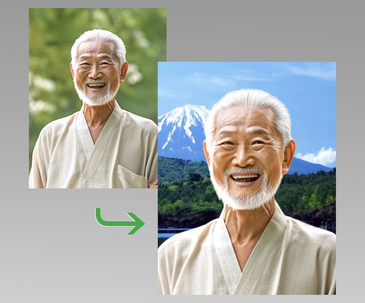 プロが御遺影写真を作成します どんな問題がある写真でも満足のいく仕上がりに！ イメージ2