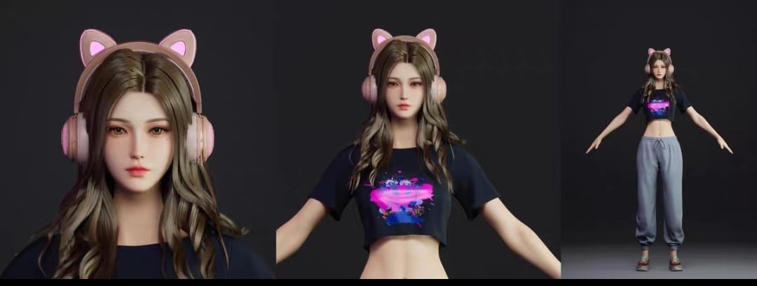 Vtuber向け3Dモデル制作しますます VRChat・Unity対応、商用ライセンス付 イメージ2