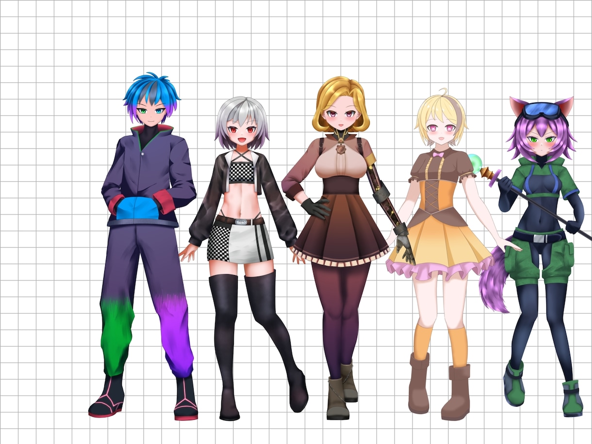 IRIAM・TRPG◆人外・ゴシック立ち絵描きます ファンタジーにピッタリ！ハッキリ塗りで動画・配信に最適！ イメージ2