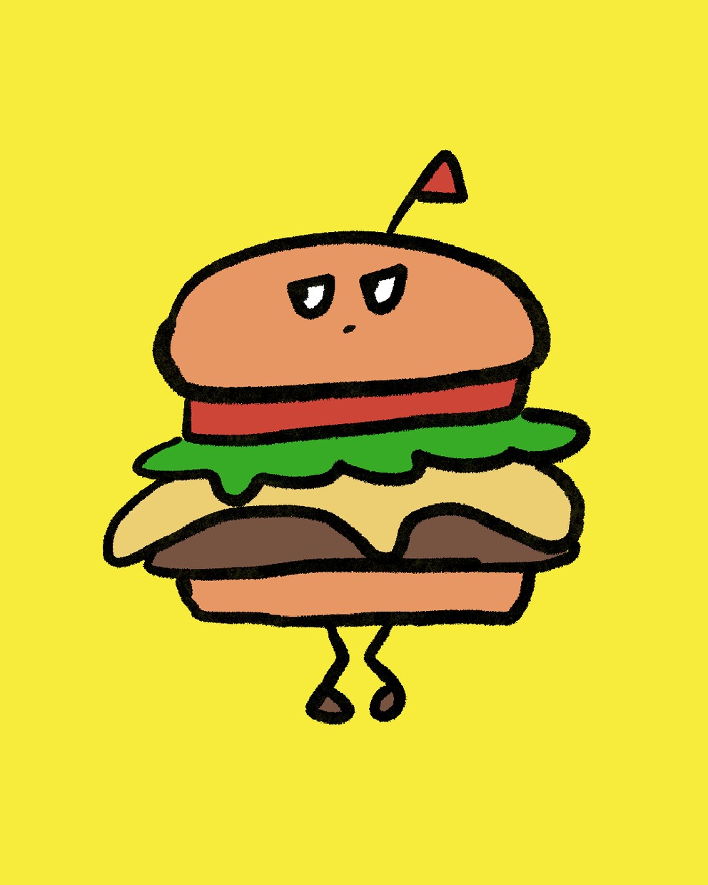シンプルで目を引くゆるい食べ物イラスト描きます SNSアイコンや動画のカットなどに！ イメージ4