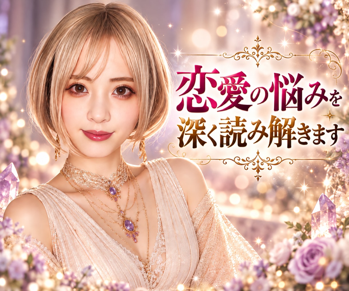 霊視でお相手の心に繋がり、輝く恋の糸口見つけます 恋愛全般・相手の本音や恋の行方を読み解き、不安をやわらげます イメージ1