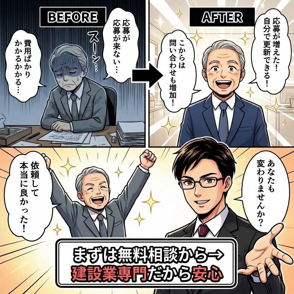 全ジャンル対応！採用も集客も増やすHP制作します 応募が来ない...を解決|現役数社CMOが設計する戦略サイト イメージ4