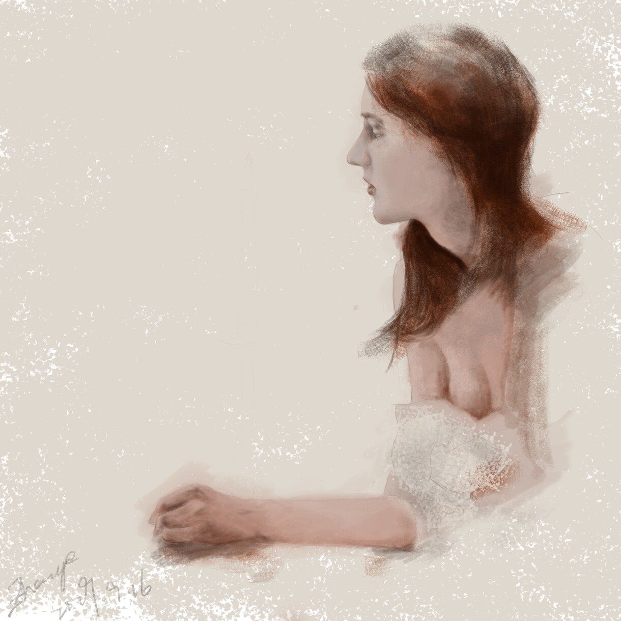 デッサンと彩色で、パソコンまたは鉛筆でします 写真を描くことです、顔を描くことです イメージ2