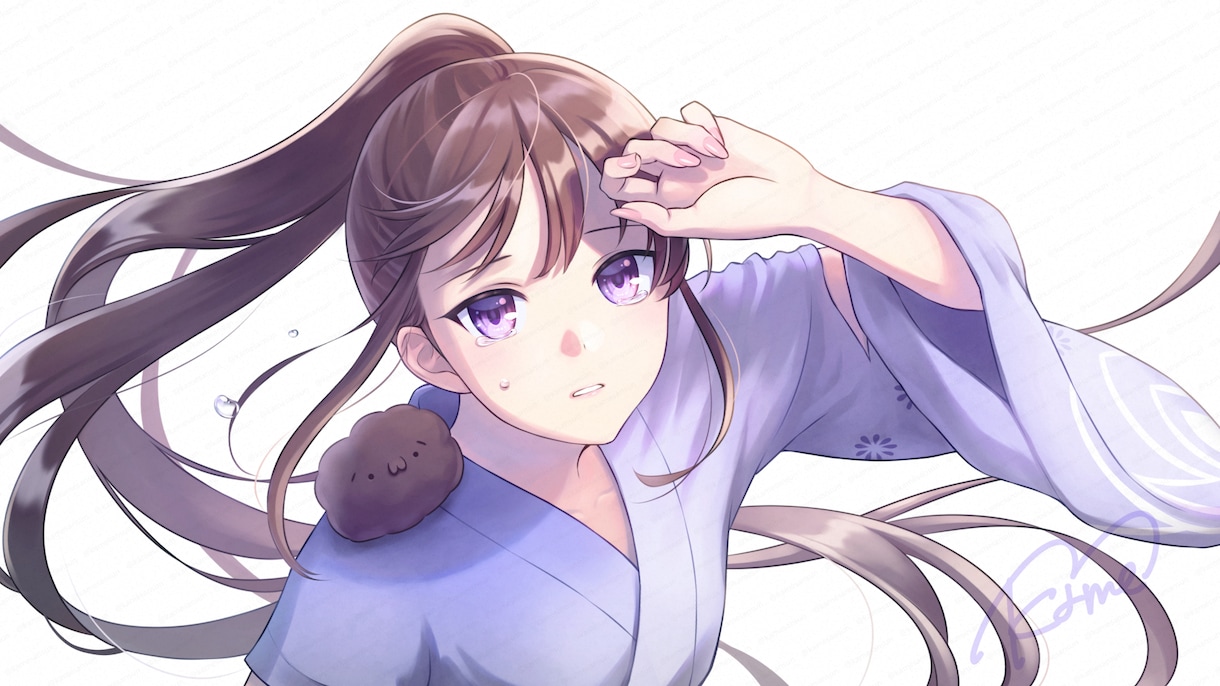 一枚絵・動画用イラスト描きます 鑑賞用・歌ってみた動画・プレゼント等に！ イメージ3