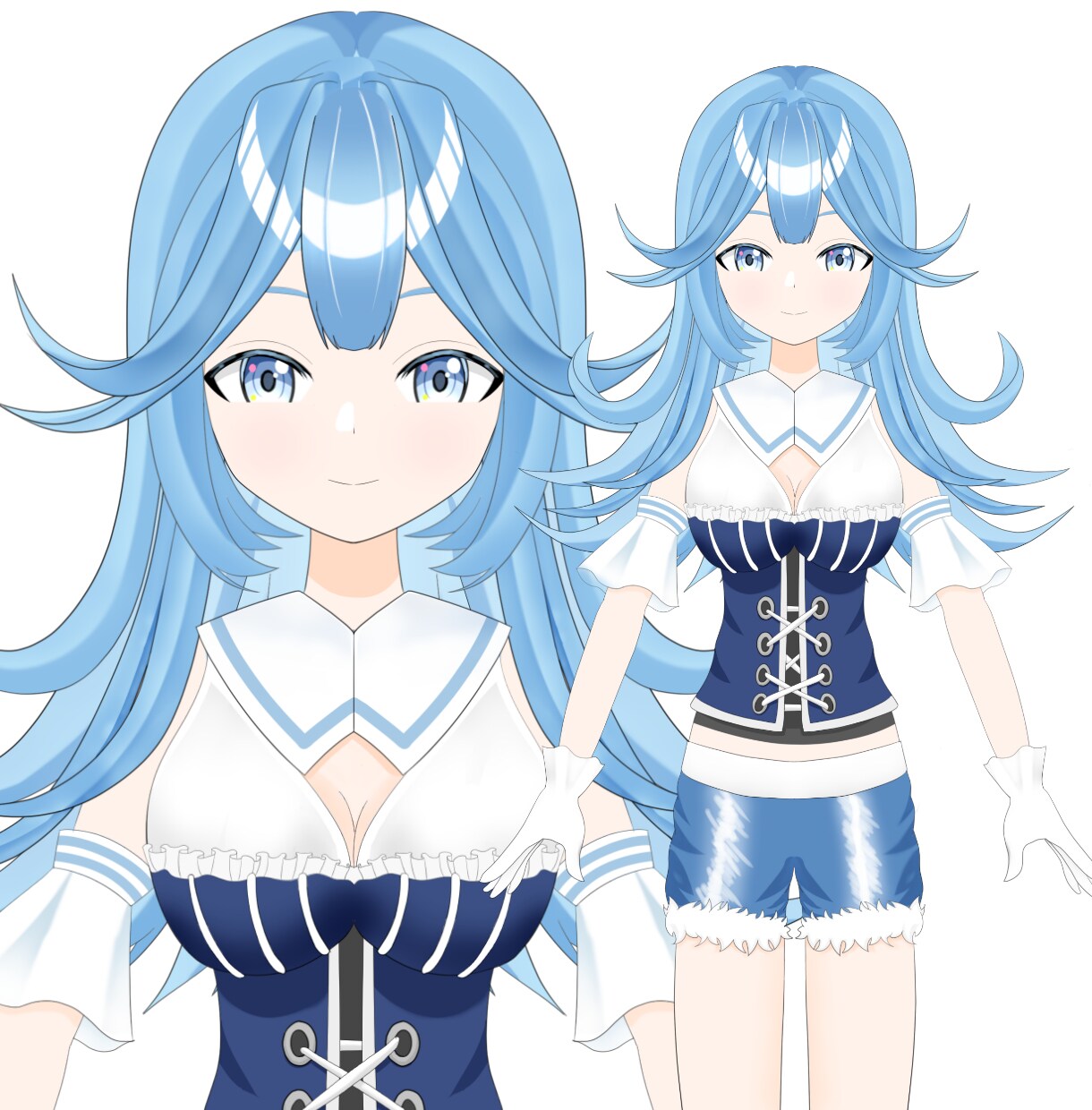 Vtuberキャラデザからモデリングまで制作します Vtuber用の高品質Live2Dモデルの依頼はお任せ下さい イメージ4
