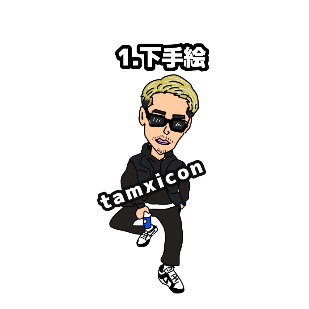 SNS用のアイコン描きます SNSに映える全4種類から選べる手描きアイコン イメージ2