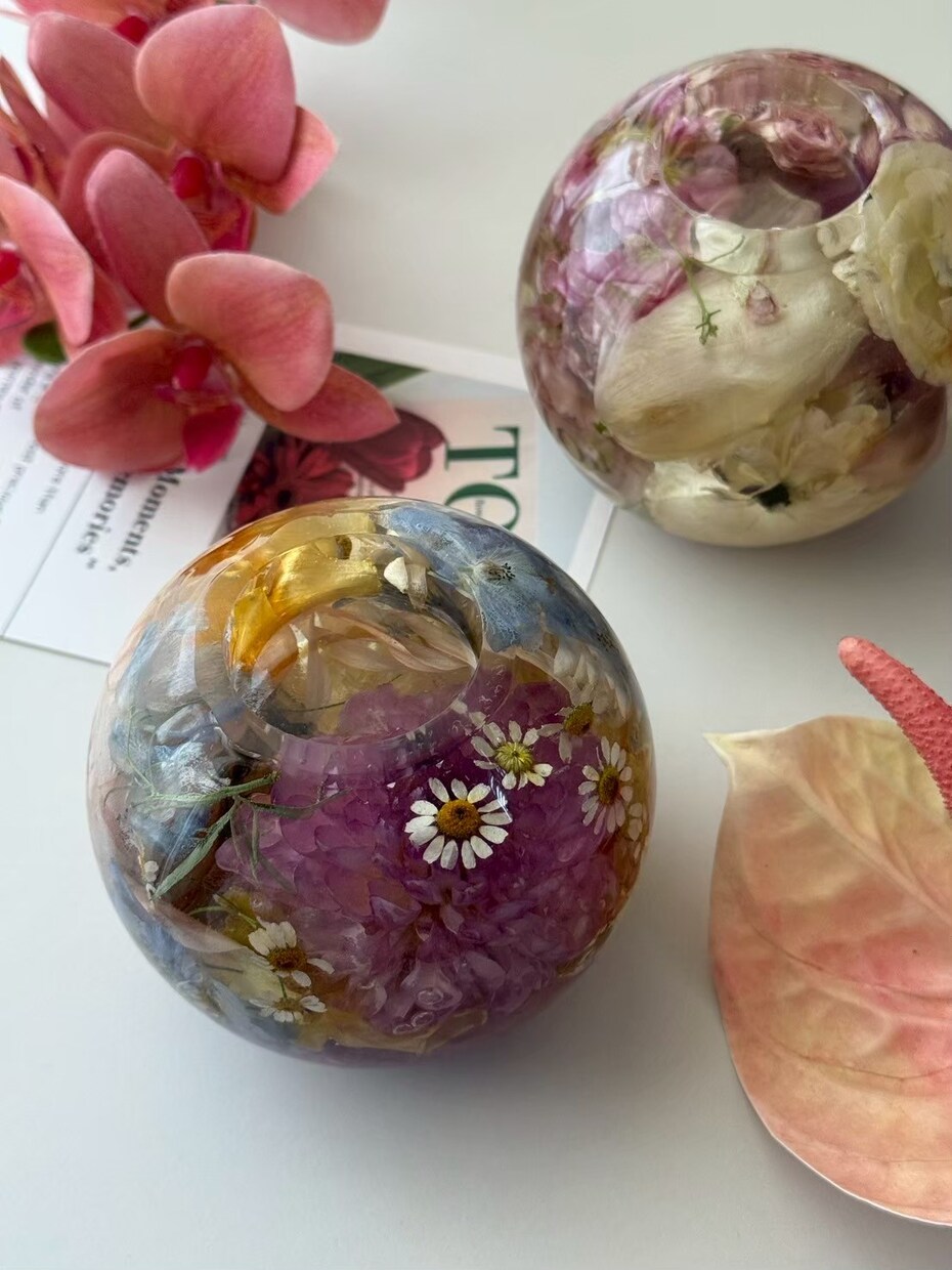 結婚式、プロポーズの花束をアフターブーケにします 大切な花束をキャンドルホルダーに加工します イメージ1