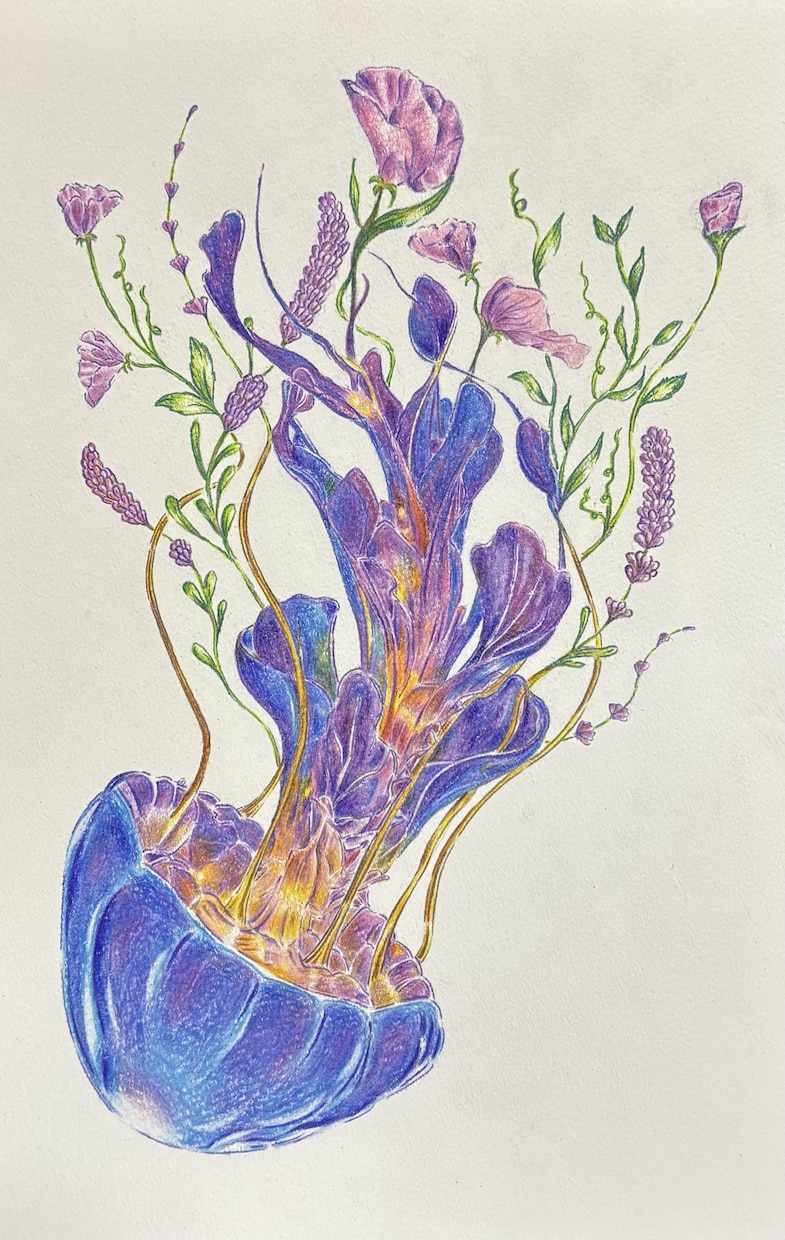 2枠限定！色鉛筆で幻想的な動物画を制作します 透明感ある美術館のような一点物アート イメージ2