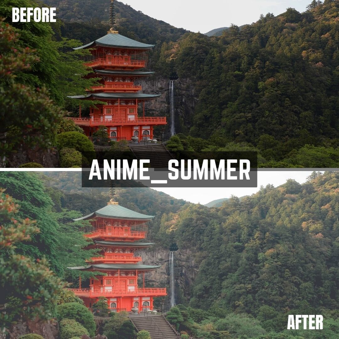 ANIME Lightroomプリセット販売します スマホで撮影した写真、ワンタッチで大変身！ イメージ5