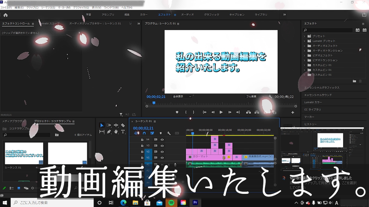 最安値！あなたの動画を編集します 低額で完成度の高い動画をお届けいたします。 イメージ1