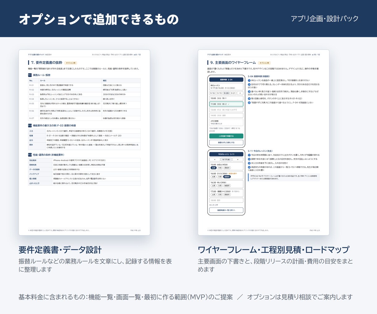 要件定義・画面設計・MVPの範囲をまとめます アプリのアイデアを、開発会社に見積依頼できる資料に イメージ4