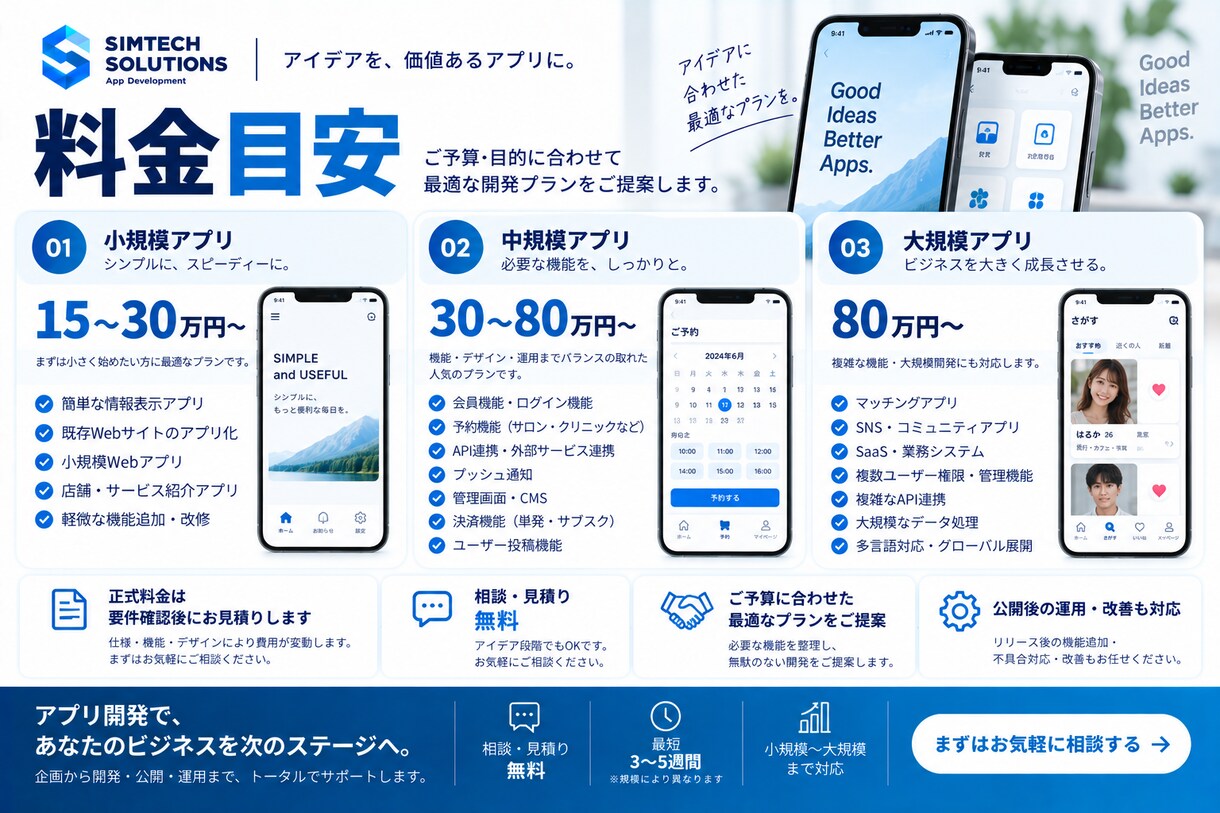 iOS/Android/Webアプリ開発します 企画・UI/UX・開発・公開ワンストップ｜アイデアから相談 イメージ5