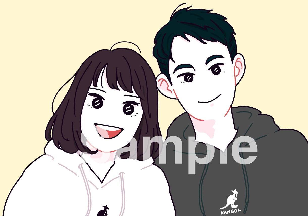 シンプルでクールなアイコン描きます お目目キラキラのシンプルなイラストです。 イメージ3