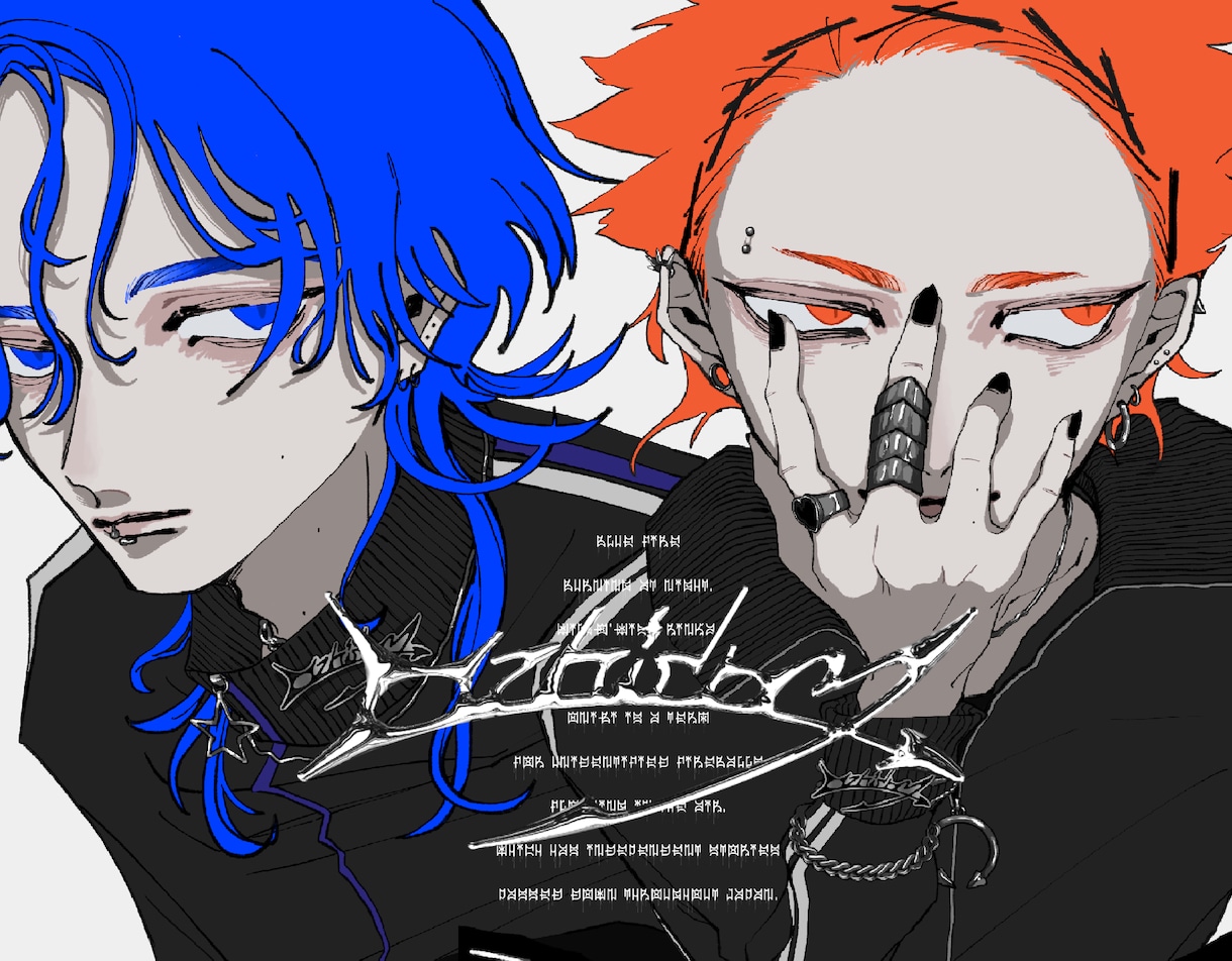 y2kなどお洒落なイラストお描きします お洋服やアクセサリー、メイクなどの描き込みが得意です。 イメージ2