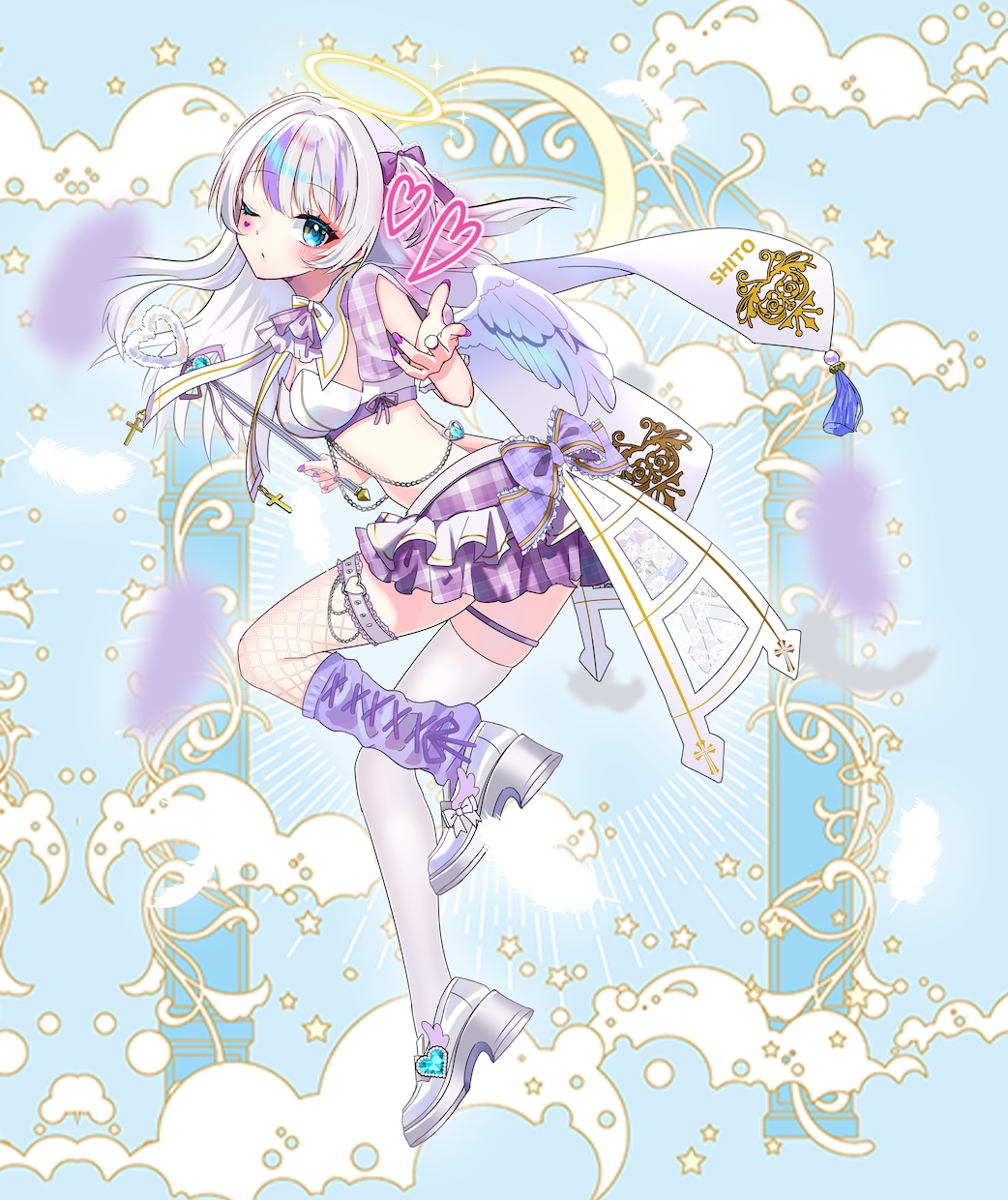 最短当日！IRIAM◎天使or悪魔イラスト描きます 配信にも！天使・悪魔衣装のキャラ立ち絵を即納でお書きします イメージ9