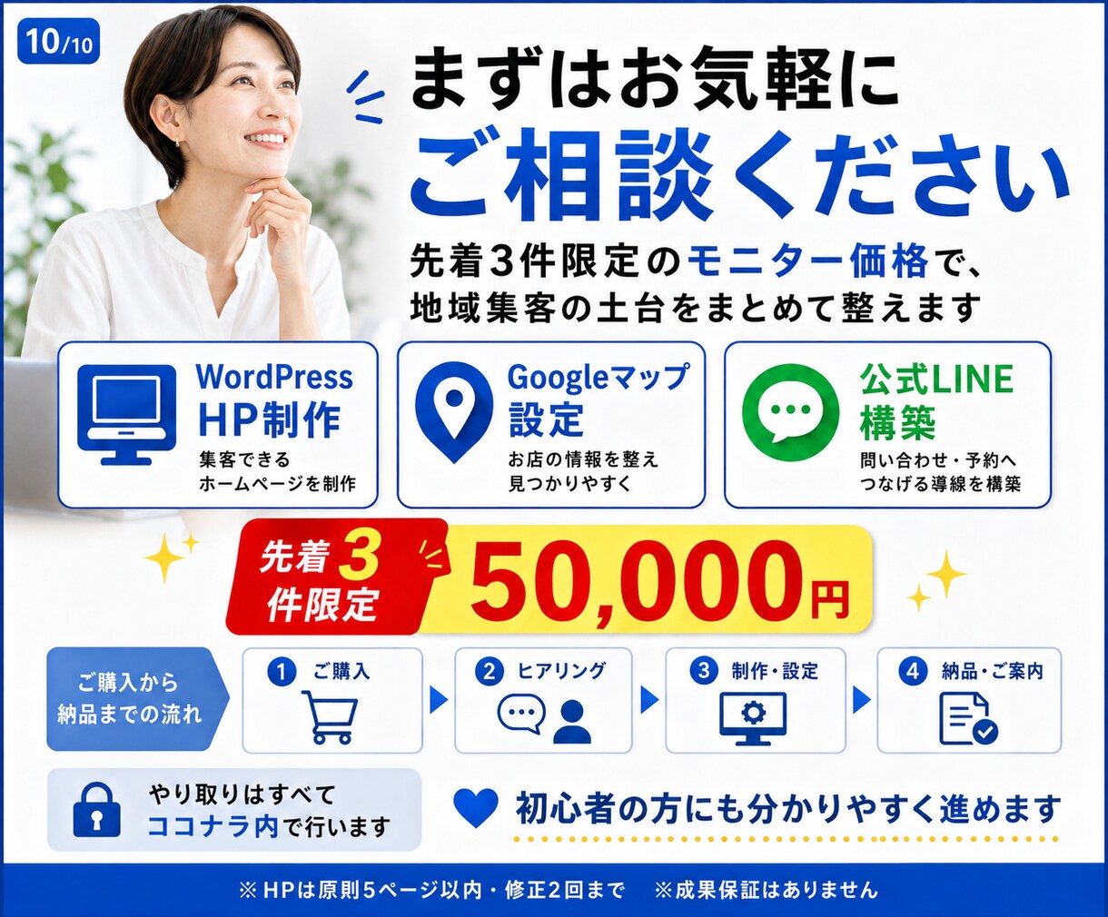 地域集客のHP・MEO・LINE導線を構築します HP・MEO・公式LINEをまとめて構築します イメージ10