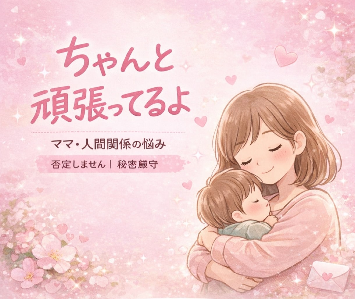 ママ専用：育児・夫婦の悩みを否定せず聞きます チャットで24時間、愚痴やモヤモヤOK イメージ1