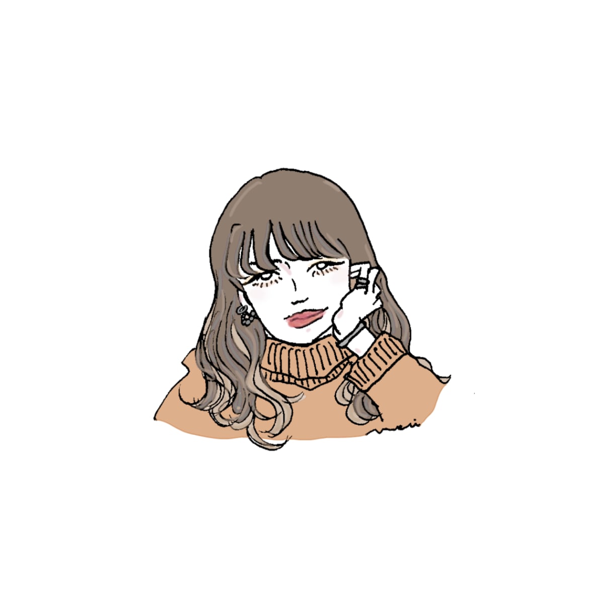 シンプルでお洒落なイラスト・似顔絵描きます ゆるいニュアンス感のあるイラストや似顔絵を描きます。 イメージ8