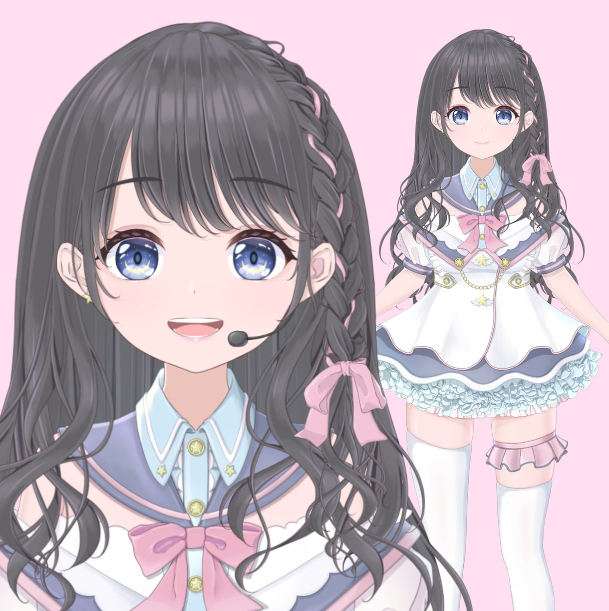 オリジナルLive2dモデル制作承ります VtubeStudio,Facerig,Animaze対応 イメージ1