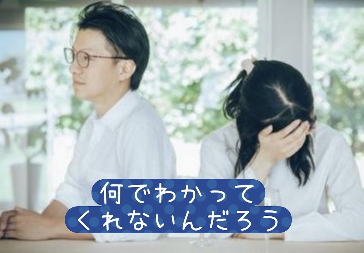 パートナーへの愚痴たっぷり聞きます 誰にも言えないパートナーへの不満！全部吐き出してスッキリ イメージ1