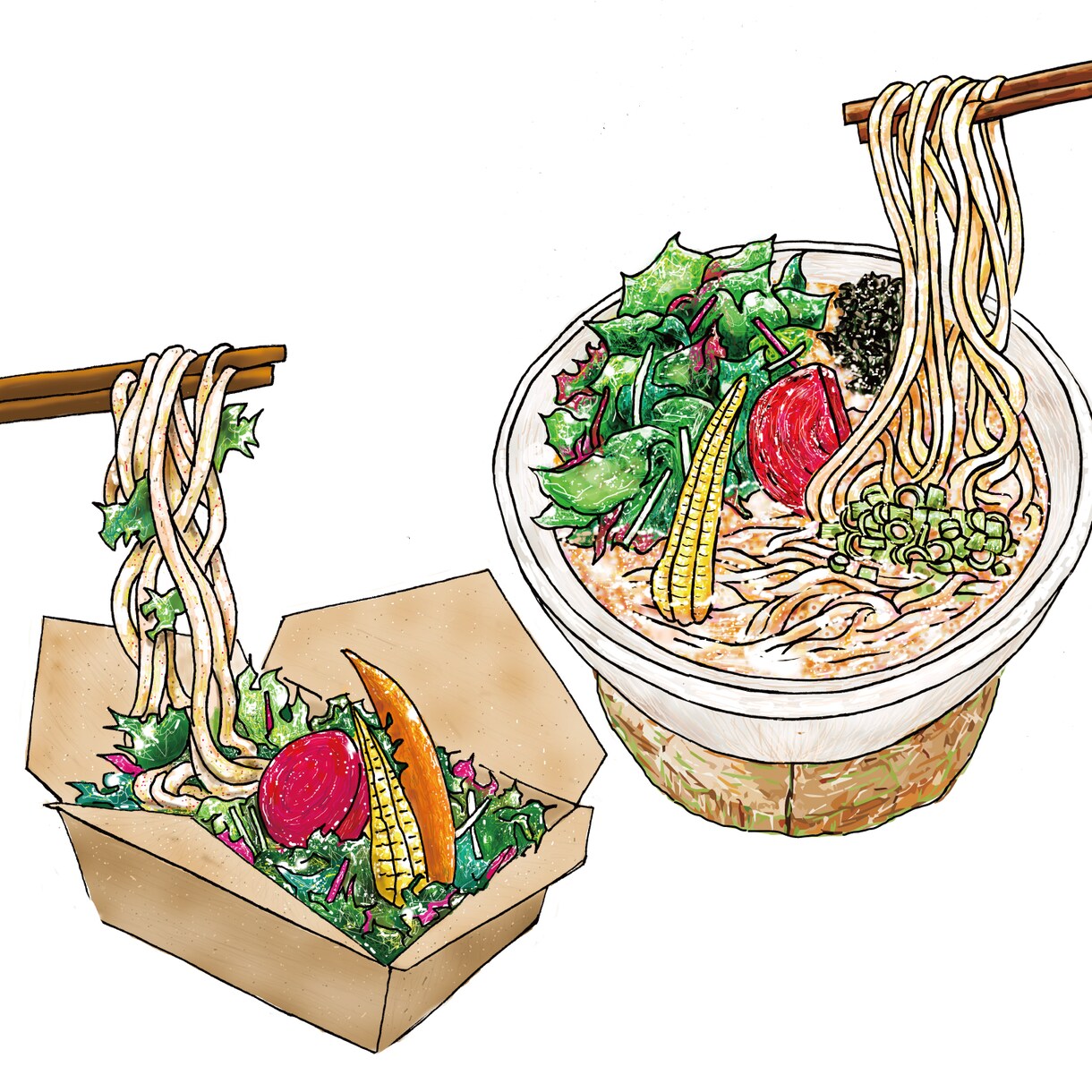 美味しさ1番！手描きのフードイラスト作成します どんな画像からでもOK!美味しさ見栄えを伝えます！ イメージ5
