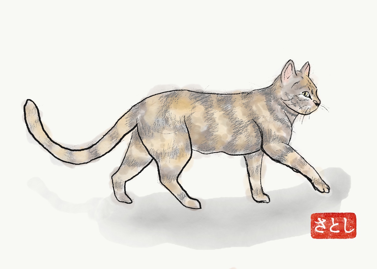 提示して頂いた画像より手書き作品作成依頼承ります ペットなどの動物画像より手書き作品作どうですか？ イメージ5