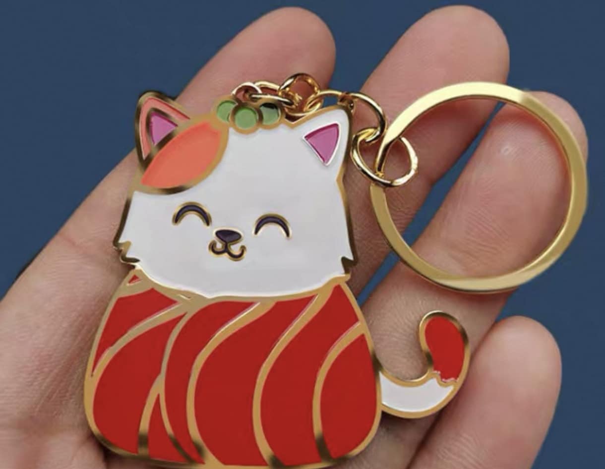 オリジナルの金属製キーホルダーをお作り致します 記念品・キャラクターグッズ・ノベルティ・ギフトにどうぞ イメージ4