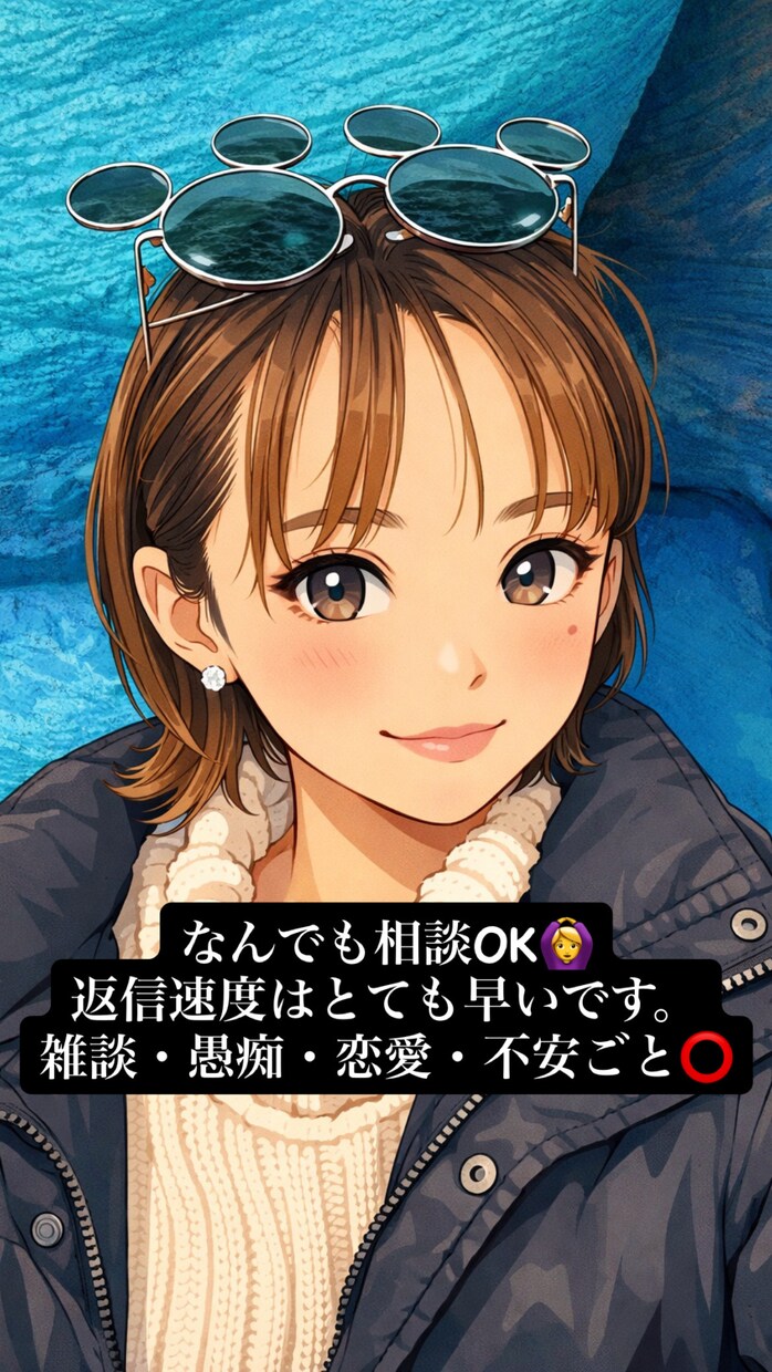 相談・愚痴・恋愛なんでも聞きます 暇だな…こんな事話したい…話し相手が欲しいなどに対応！ イメージ1